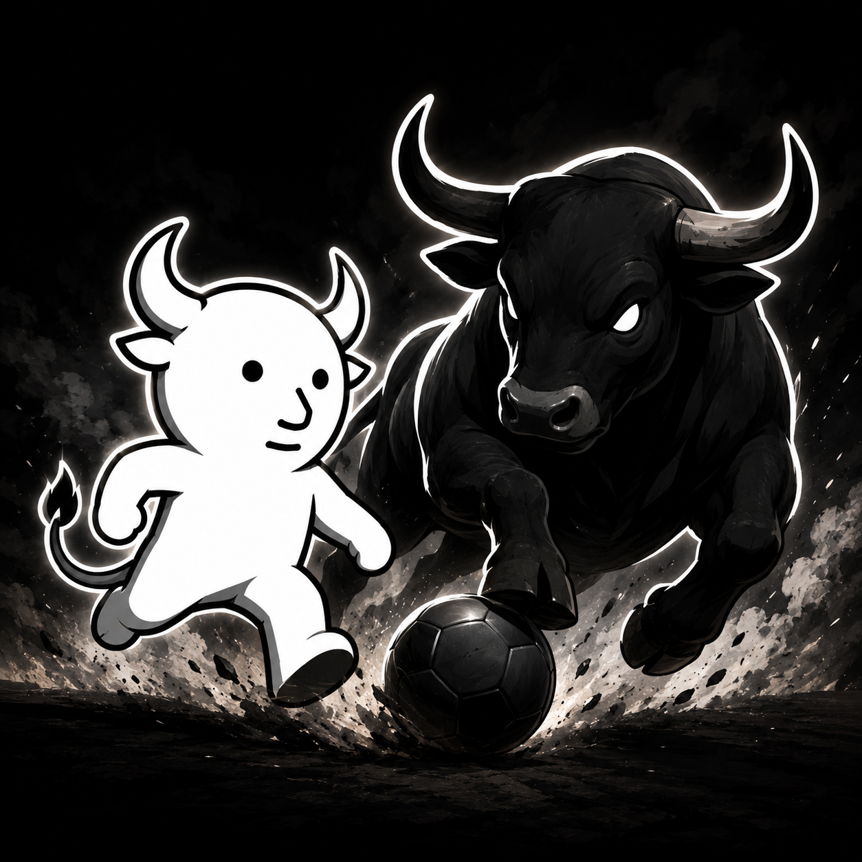 Bulllet mascot charging